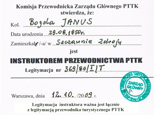 Bogda Janus - Wałbrzyscy Przewodnicy PTTK